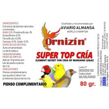 ORNIZIN SUPER TOP CRIA 200GR