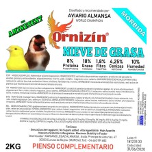 ORNIZIN NIEVE DE GRASA 2kg CUBO