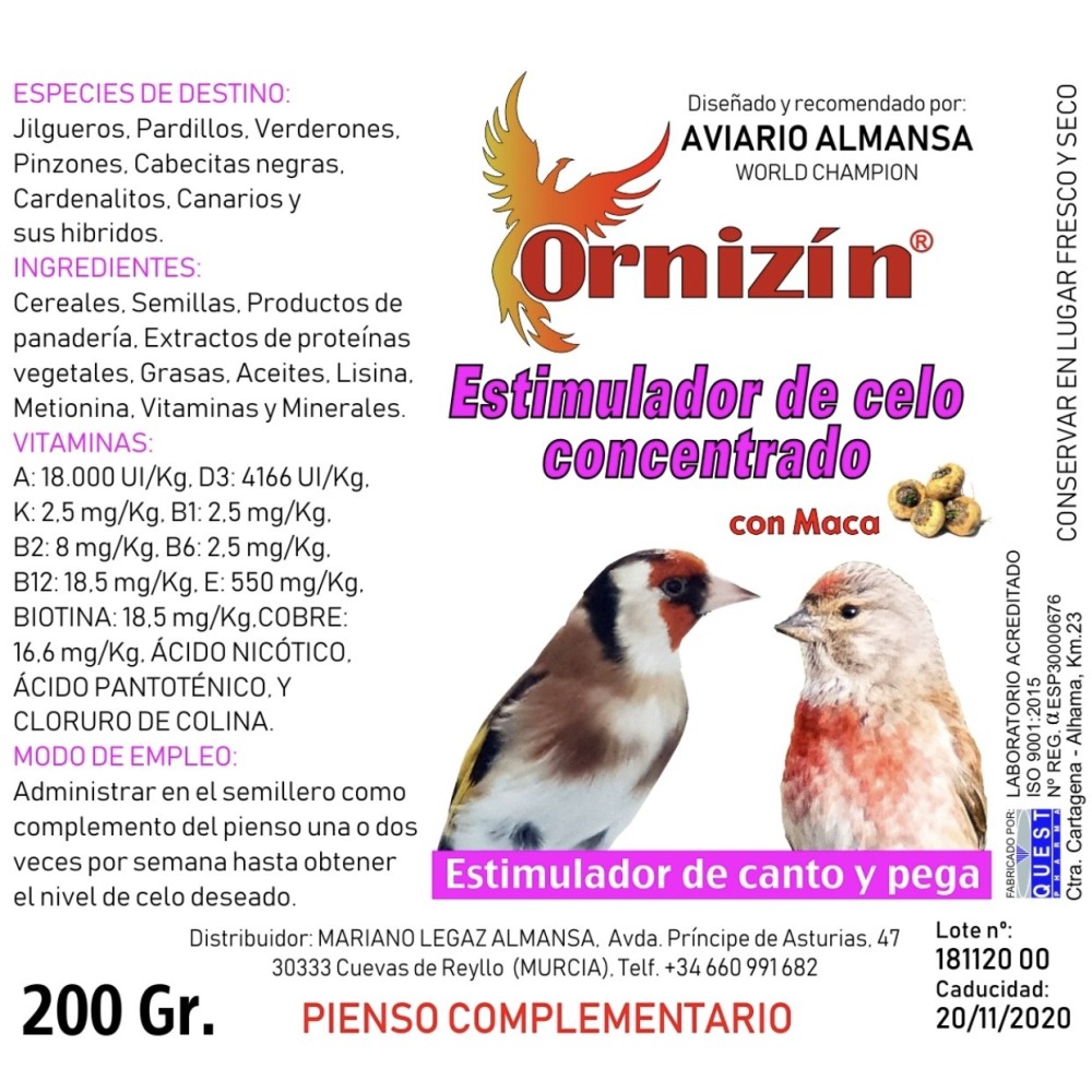 ESTIMULADOR DE CANTO Y PEGA 200gr