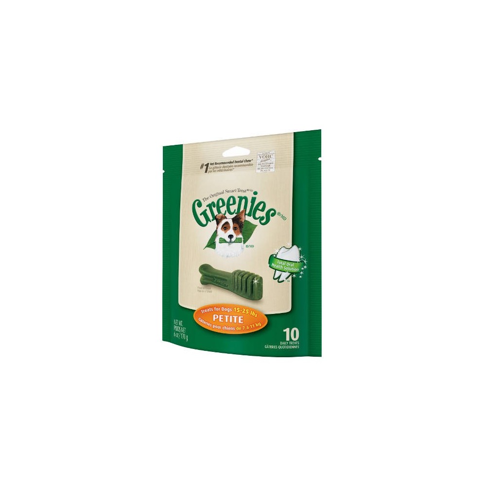 GREENIES  PETIT PERROS DE 8 A 11 KG   20 UNIDADES 340 GR