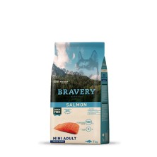 BRAVERY GRAIN FREE SALMÓN RAZAS MINI ADULT  7KG