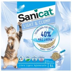 Sanicat Light & Clump arena aglomerante para gatos 5 L