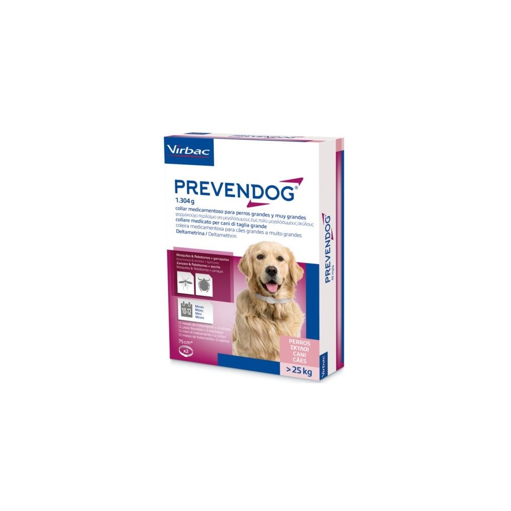 Prevendog collar antiparasitario para perros 75 cm