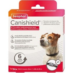 Canishield, collar antipulgas, garrapatas y mosquitos para perro pequeños 48 cm