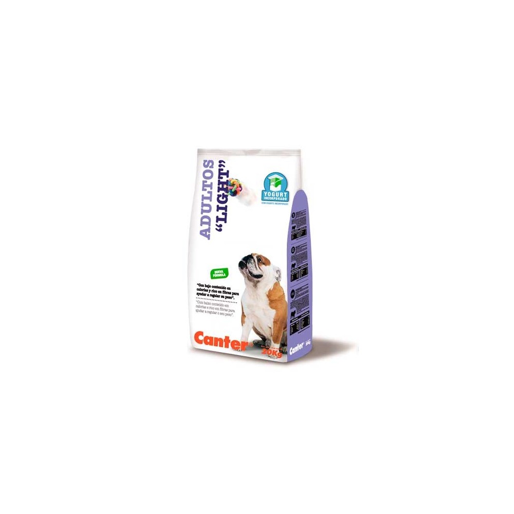 Canter pienso adultos LIGHT con yogurt 20KG