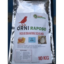 PASTA CRIA ORNI RAPOSO SECA BLANCA 10kg