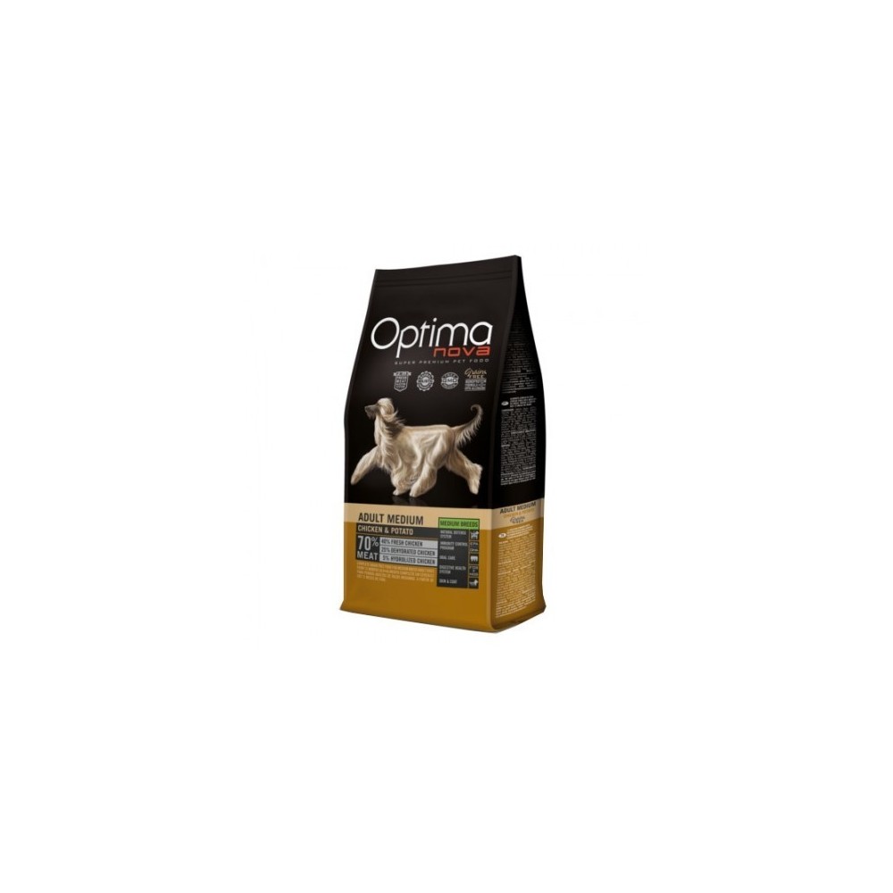 Optima nova adult medium chicken & potato 12kg