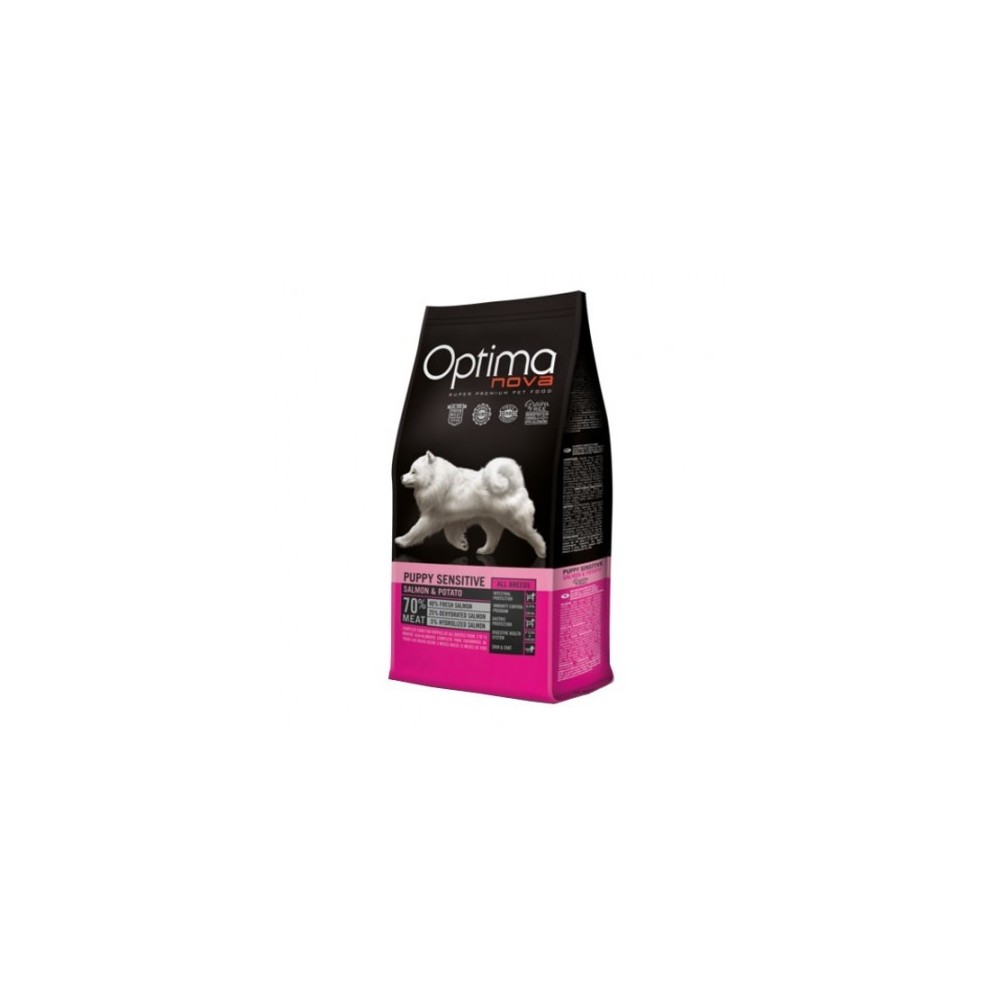 optima nova puppy sensitive salmon y patata 12 kg