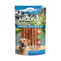 Arquivet Twist con pato enrollado - 13cm Natural Dog Snacks 1 kg