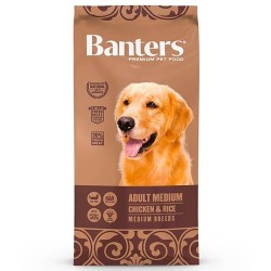 Banters Adult Medium Pollo para perros