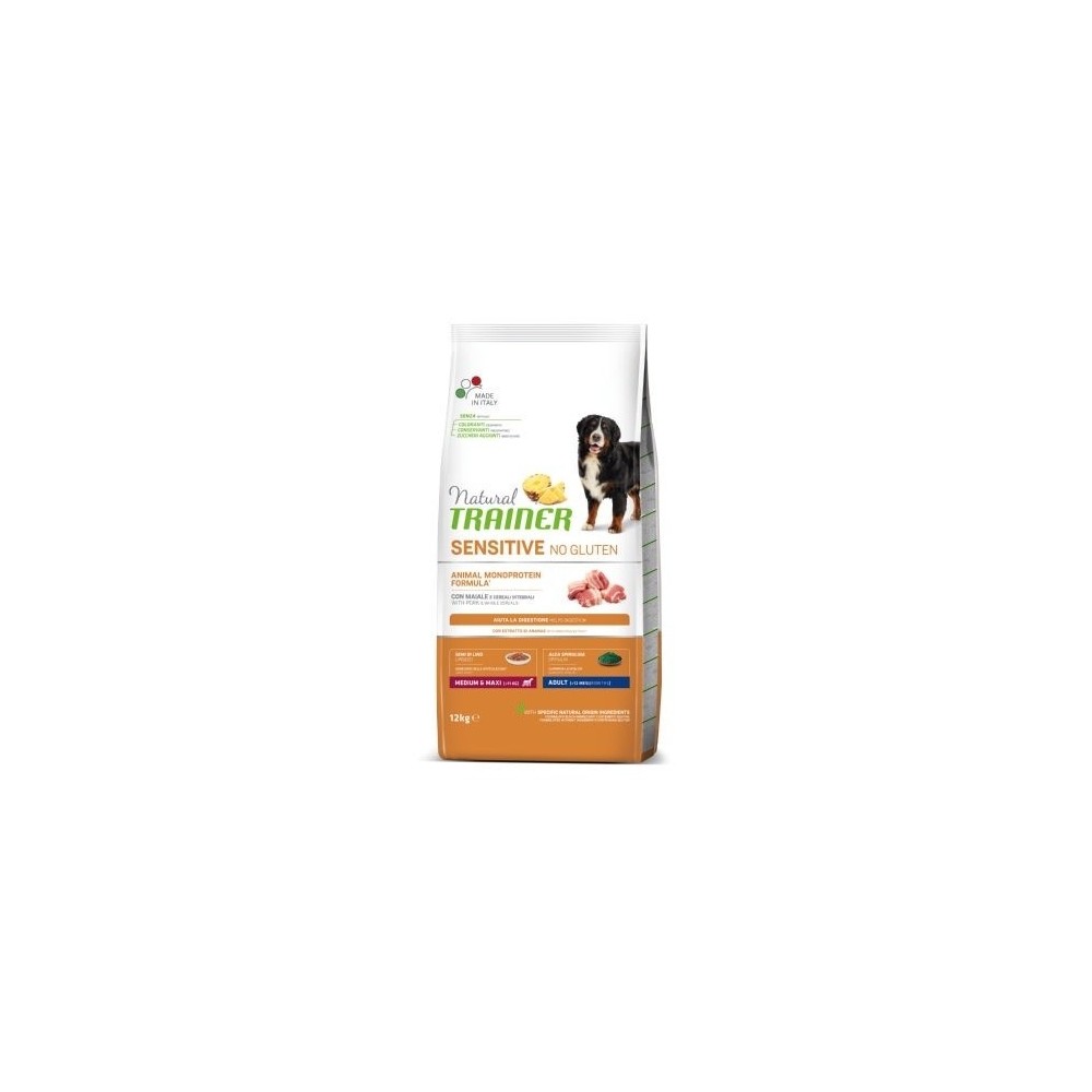 Natural Trainer Sensitive No Gluten Medium&Maxi Cerdo