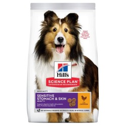 Hill's Adult 1+ Sensitive Stomach & Skin Medium Science Plan con pollo