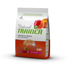 Natural Trainer Puppy Medium con pollo y arroz