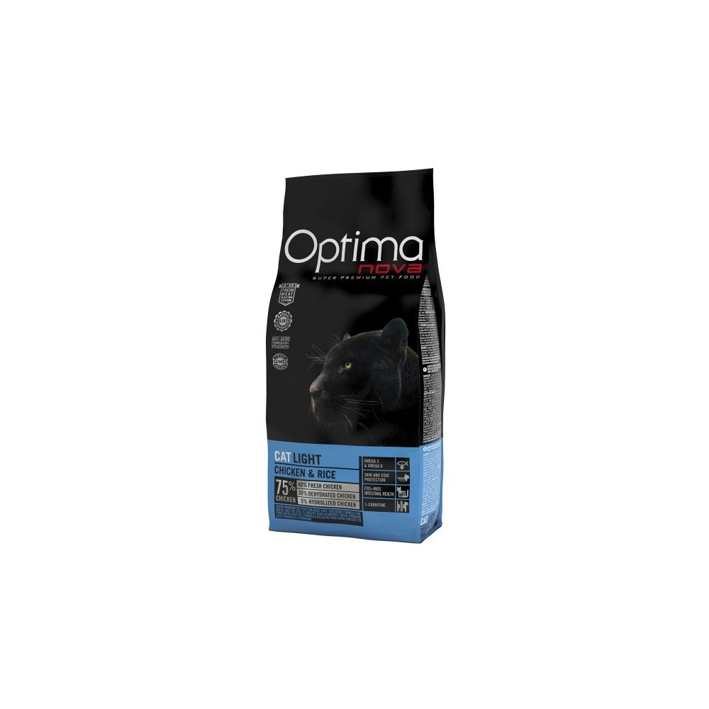 OPTIMA NOVA CAT ADULT LIGHT 8 KG