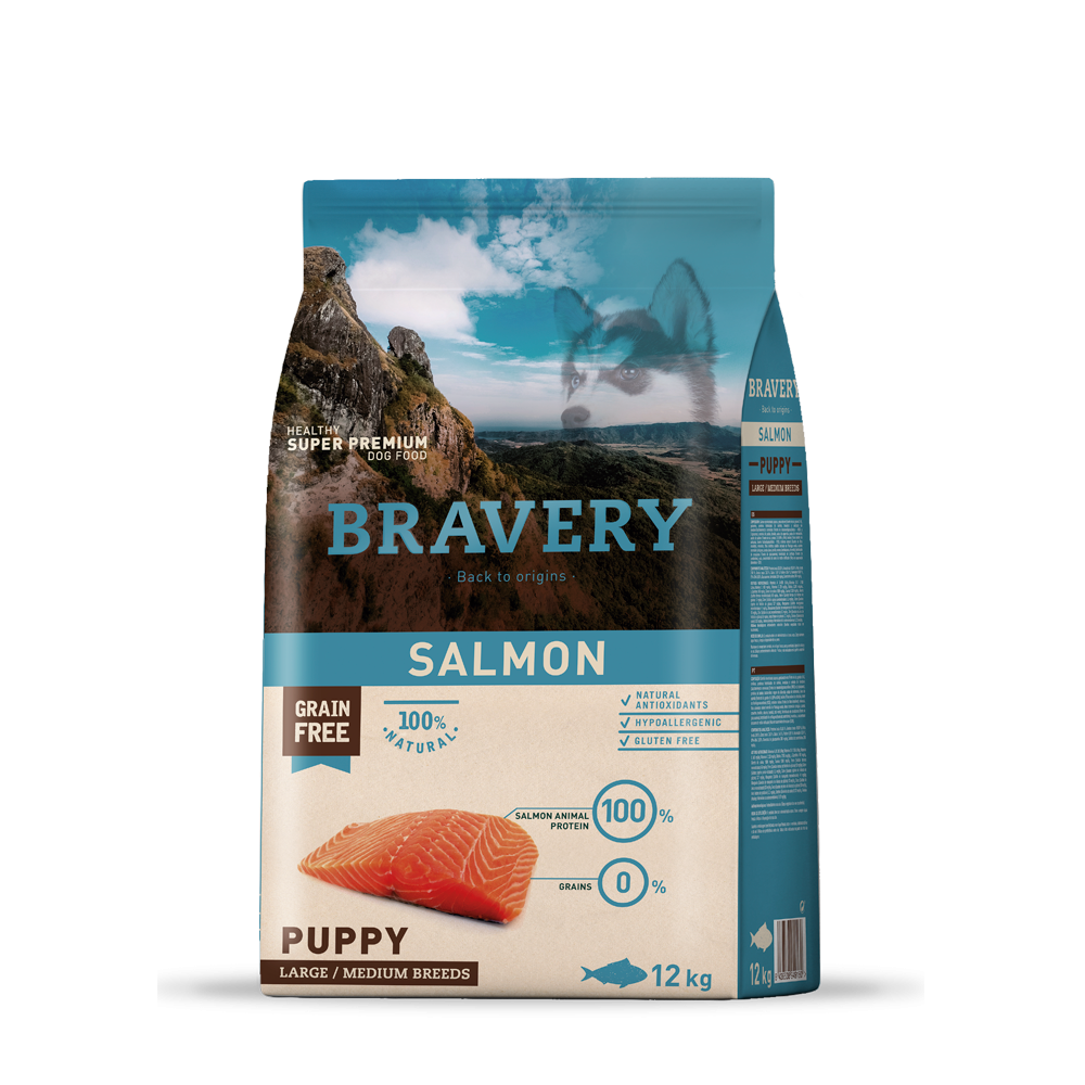 BRAVERY PUPPY SALMON  MEIUM MAXI