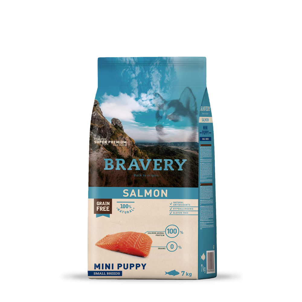 BRAVERY GRAIN FREE PERRO PUPPY MINI SALMON