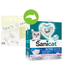 Sanicat Active White Lotus Flower arena aglomerante para gatos