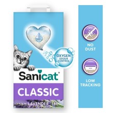 Sanicat Classic arena absorbente lavanda para gatos 16L