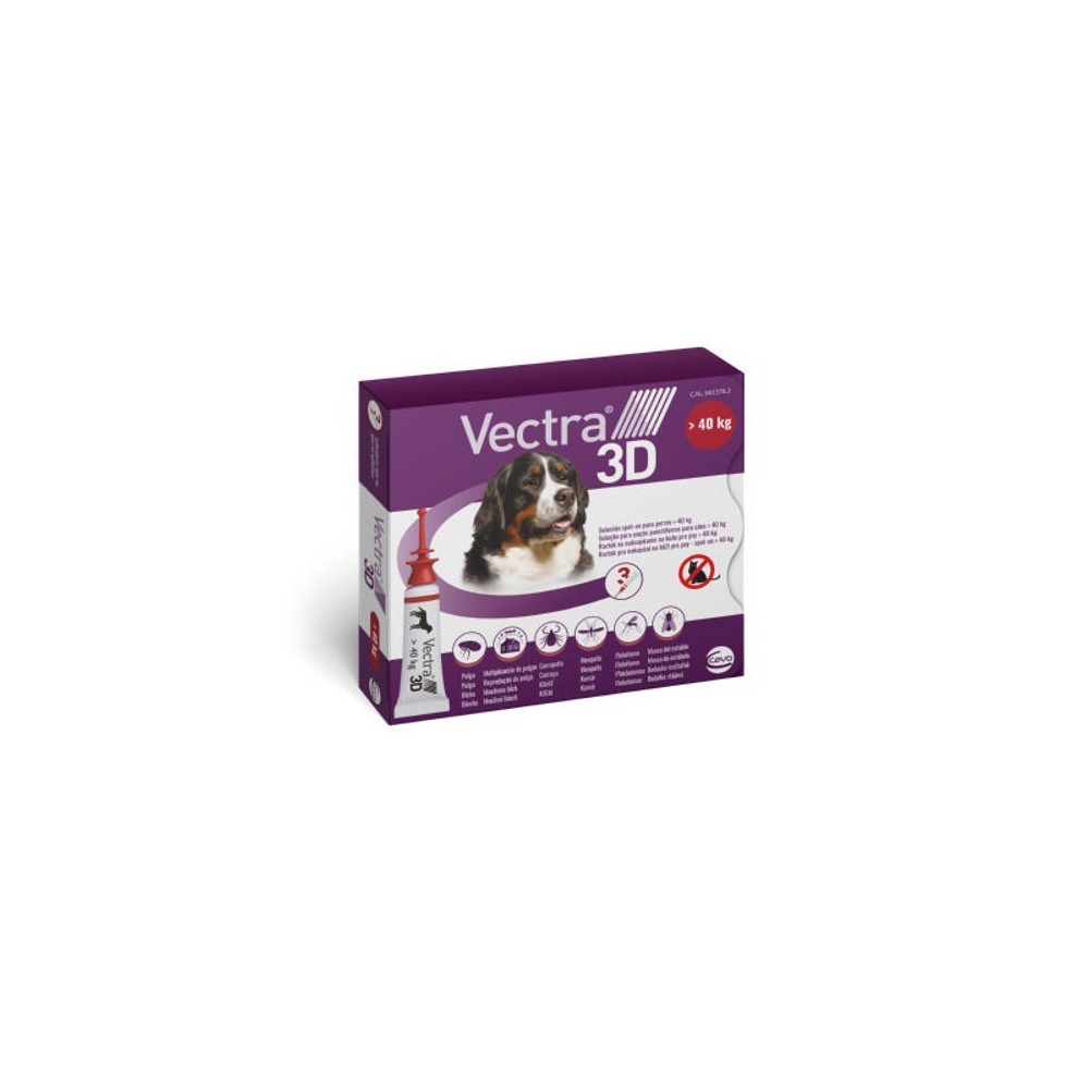 Vectra 3D pipetas para perros + 40 kg