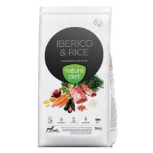 Pienso para perros Natura Diet ibérico y arroz