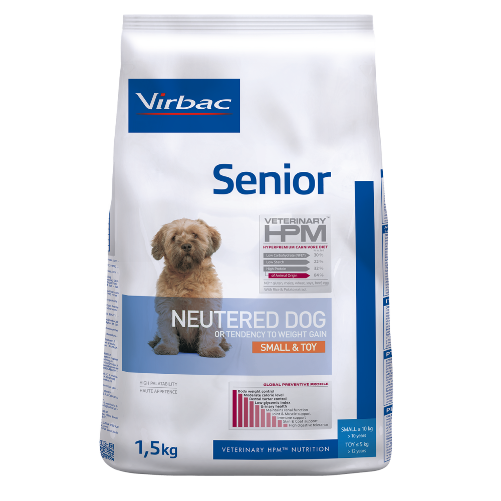 VIRBAC Veterinary HPM Senior Neutered Dog Small & Toy