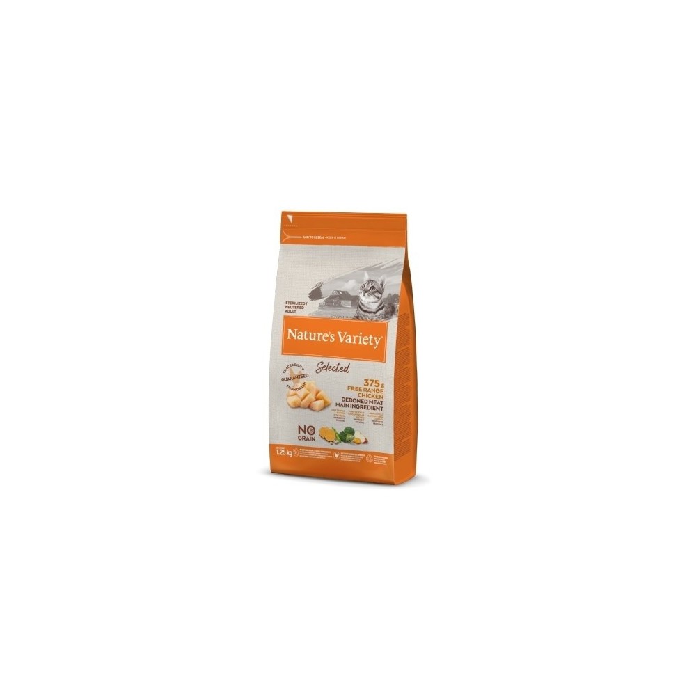 Pienso gatos Nature's Variety Selected Sterilized Pollo