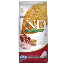 Farmina N&D Ancestral Grain Puppy Medium & Maxi con pollo y granada