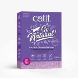 Arena para Gatos Aglomerante de Cáscara de Guisante Go Natural aroma lavanda 14 L   5.6 kg