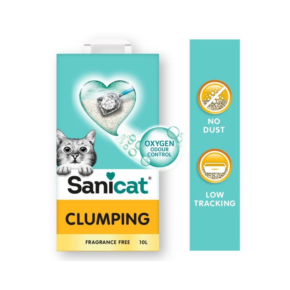 Sanicat Clumping arena aglomerante sin olor para gatos