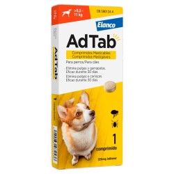 AdTab Comprimidos Masticables Antiparasitarios Para Perros 5,5-11Kg