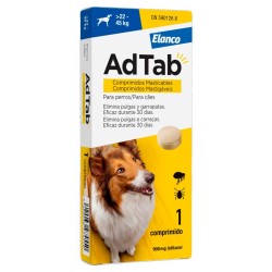 AdTab Comprimidos Masticables Antiparasitarios Para Perros 22-45Kg