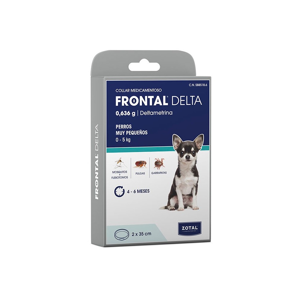 Frontal Delta Collar Antiparasitario 35 Cm
