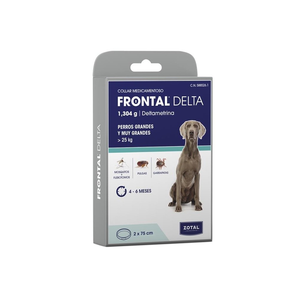 Frontal Delta Collar Antiparasitario 75 Cm