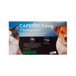 Capstar Para Gatos Y Perros Pequeños 11.4mg 6 Comprimidos Elanco