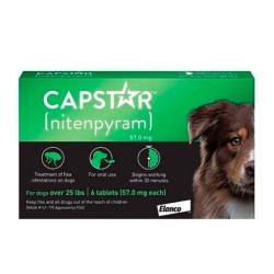 Capstar Para Perros Grandes 57 Mg 6 Comprimidos Elanco