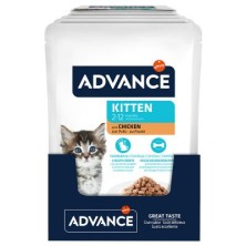 ADVANCE KITTEN SOBRES SABOR A POLLO 12X85 GR
