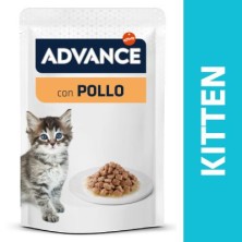 ADVANCE KITTEN SOBRES SABOR A POLLO 12X85 GR