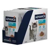 ADVANCE KITTEN SOBRES SABOR A POLLO 12X85 GR