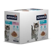 ADVANCE KITTEN SOBRES SABOR A PAVO 12X85G