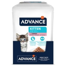 ADVANCE KITTEN SOBRES SABOR A PAVO 12X85G