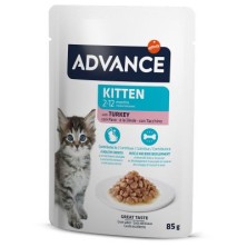 ADVANCE KITTEN SOBRES SABOR A PAVO 12X85G