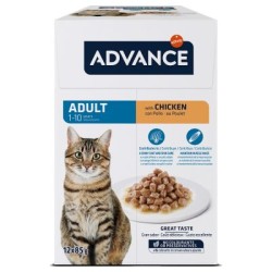 ADVANCE ADULT (1-10 AÑOS) SOBRES SABOR A POLLO 12X85G