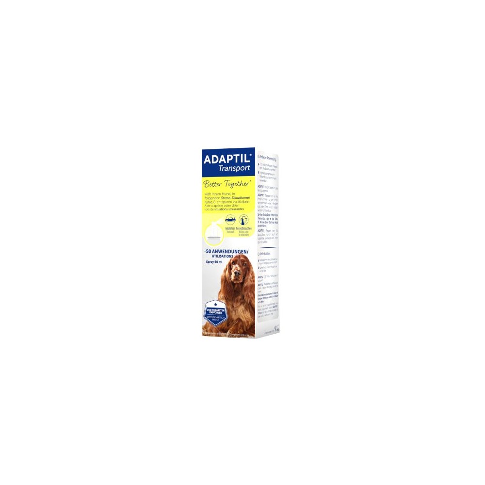 ADAPTIL Transport Spray antiestrés para perros.