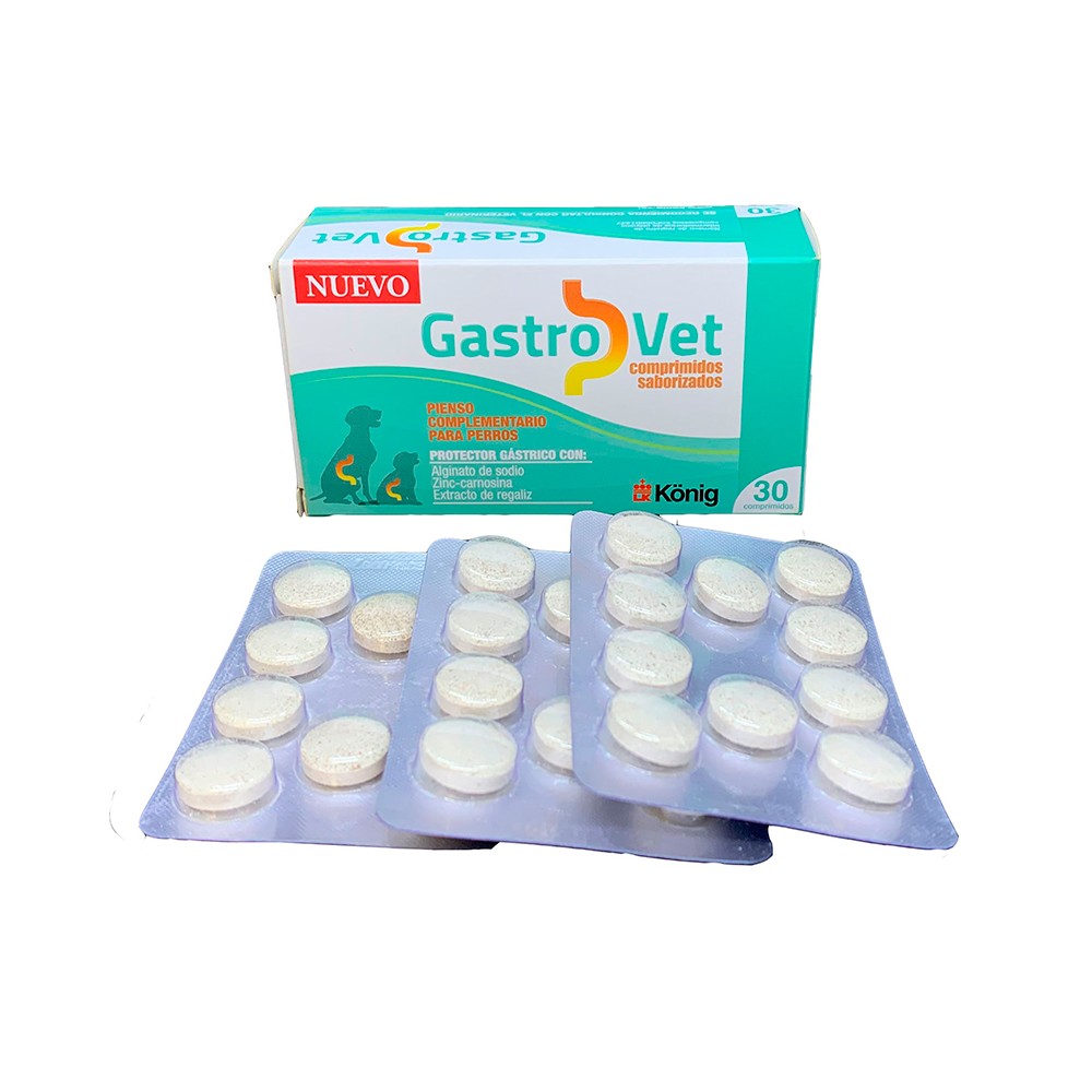 Gastrovet Protector Gástrico Comprimidos König 30  comprimidos