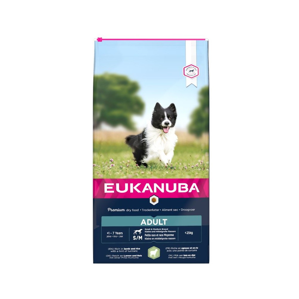 Eukanuba Adult Cordero y Arroz  razas  medianas y pequeñas