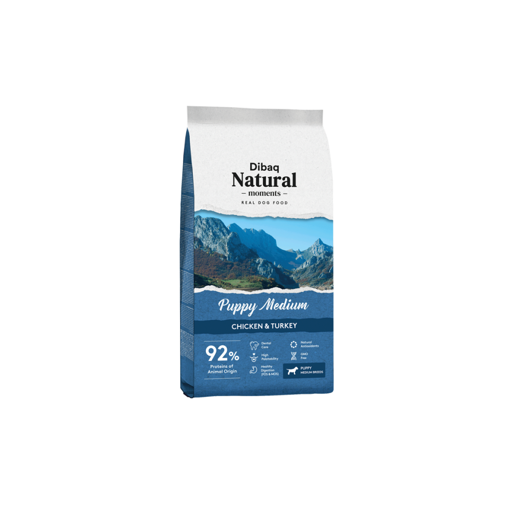 Dibaq Natural Moments Puppy Medium 15 kg