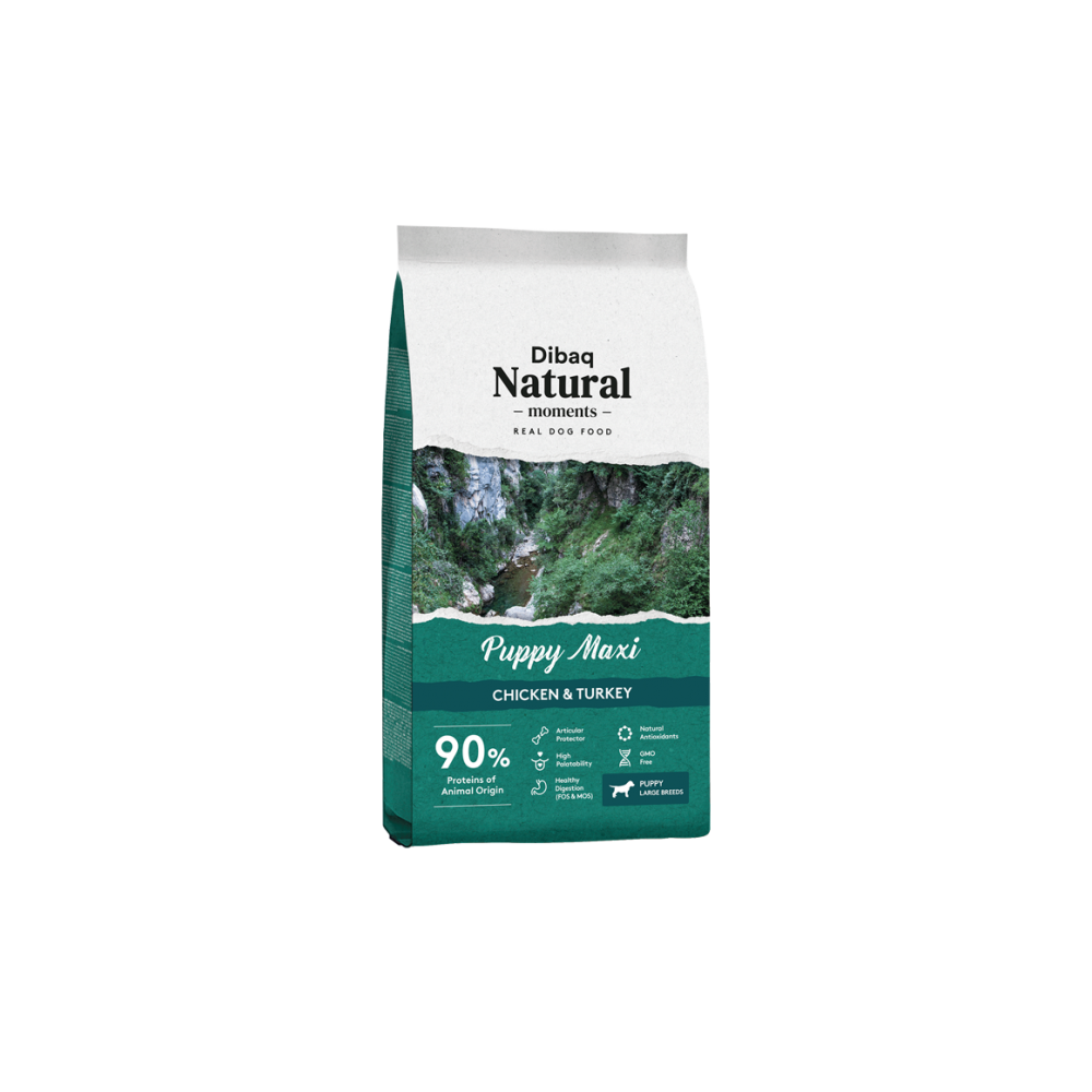 Dibaq Natural Moments Pollo y Pavo Puppy Maxi