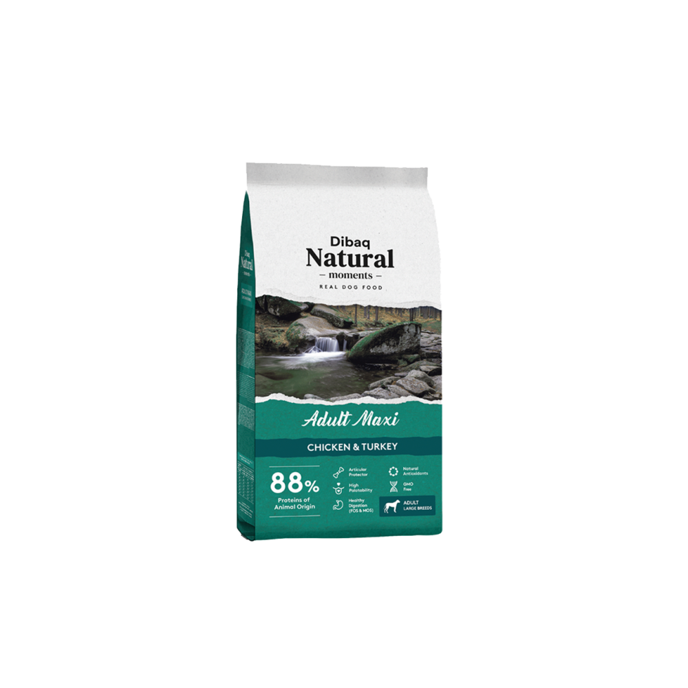 Dibaq Natural Moments Pollo y Pavo Adulto Maxi