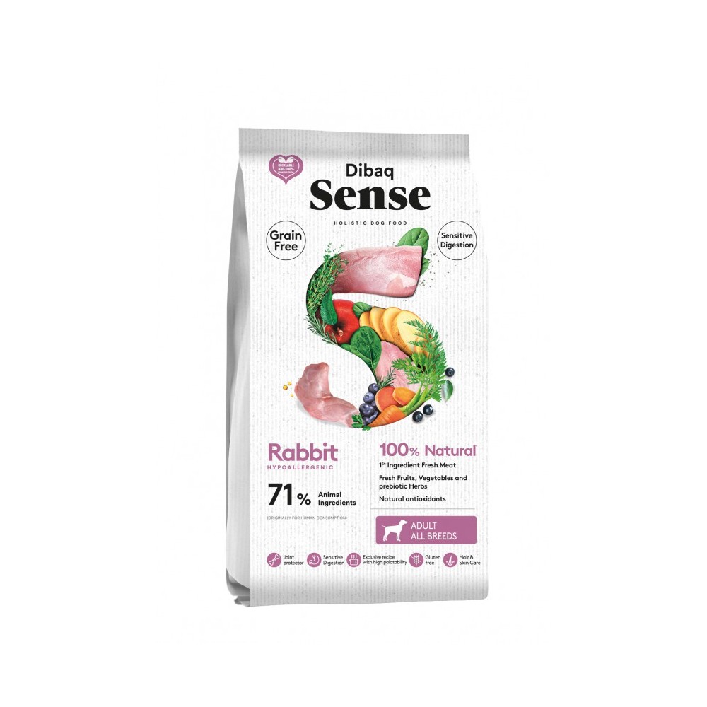 Dibaq Sense Perro Adult Sensitive Digestion Grain Free Conejo