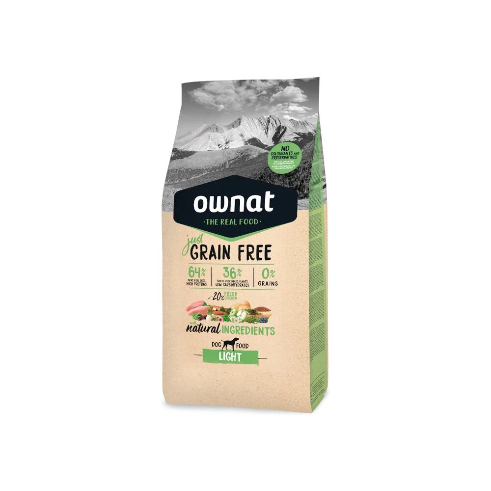 Ownat Just Grain Free Adulto Light Perros